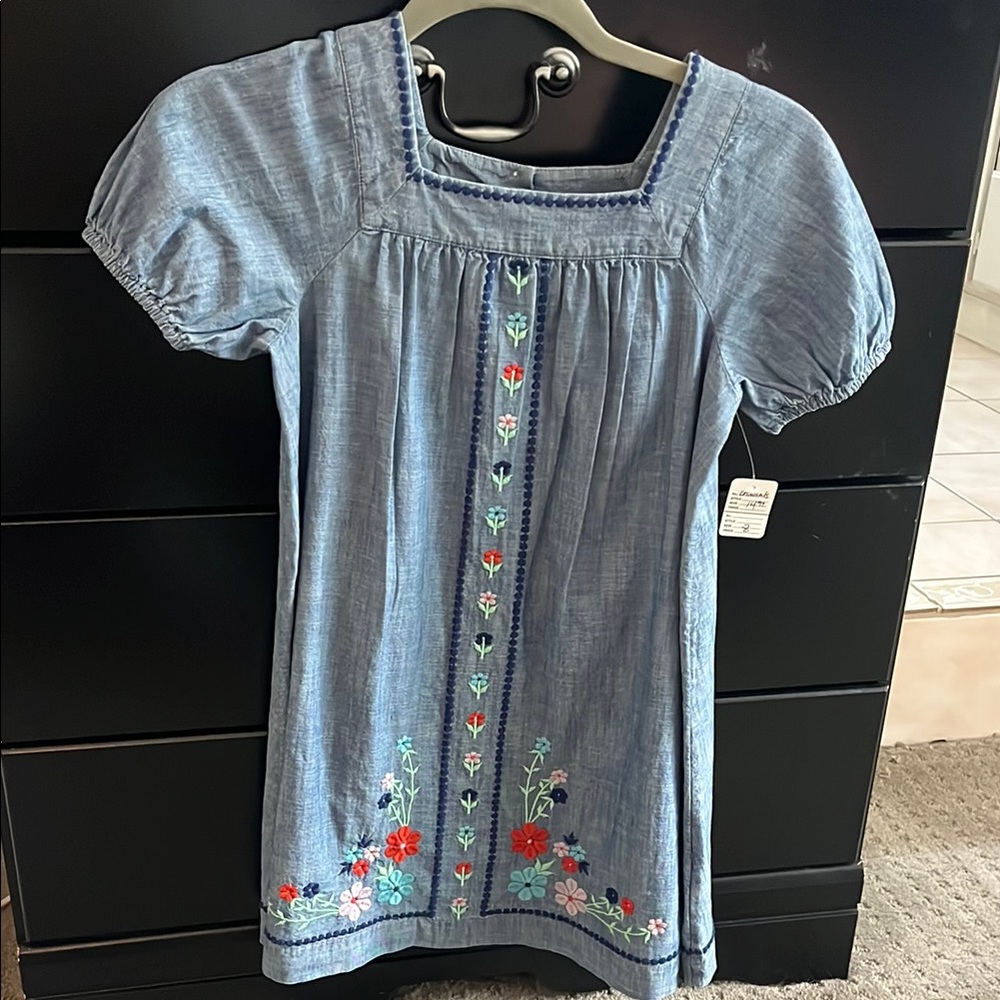 Crewcuts Chambray Girls Dress Size 8